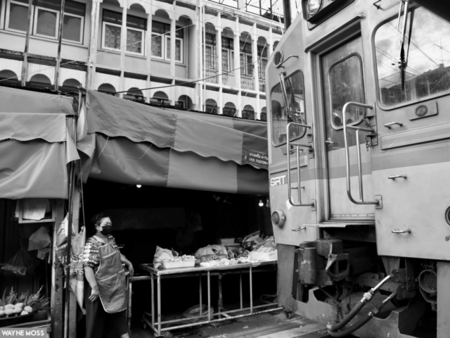 maeklong railway market, mae klong, thailand